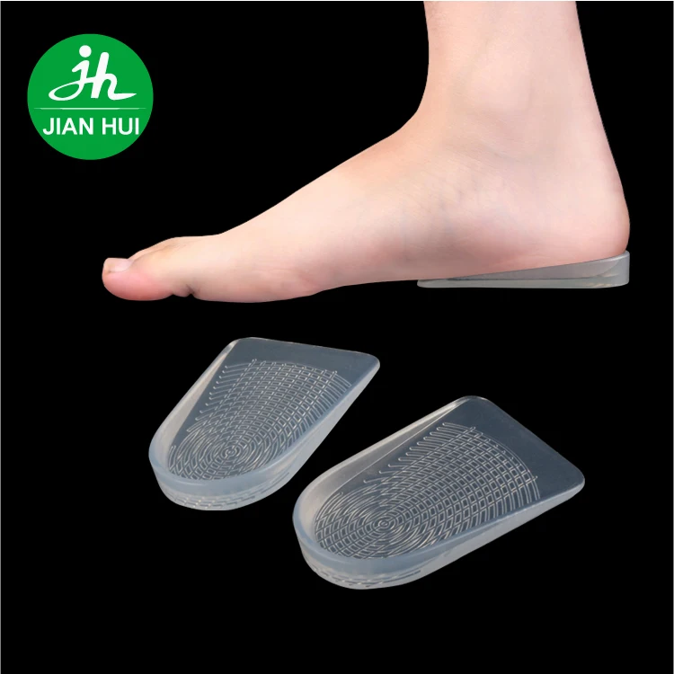 Silicone Gel Shoes Insoles Heel Shock Absorbing Anti Slip Feet Care