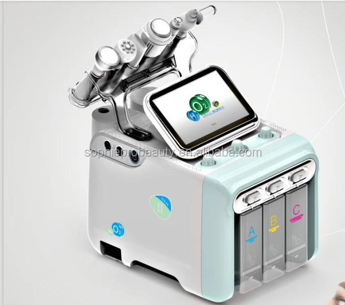 portable 6 in1 frozen skin h2o2 aqua skin peel oxygen facial machine portable