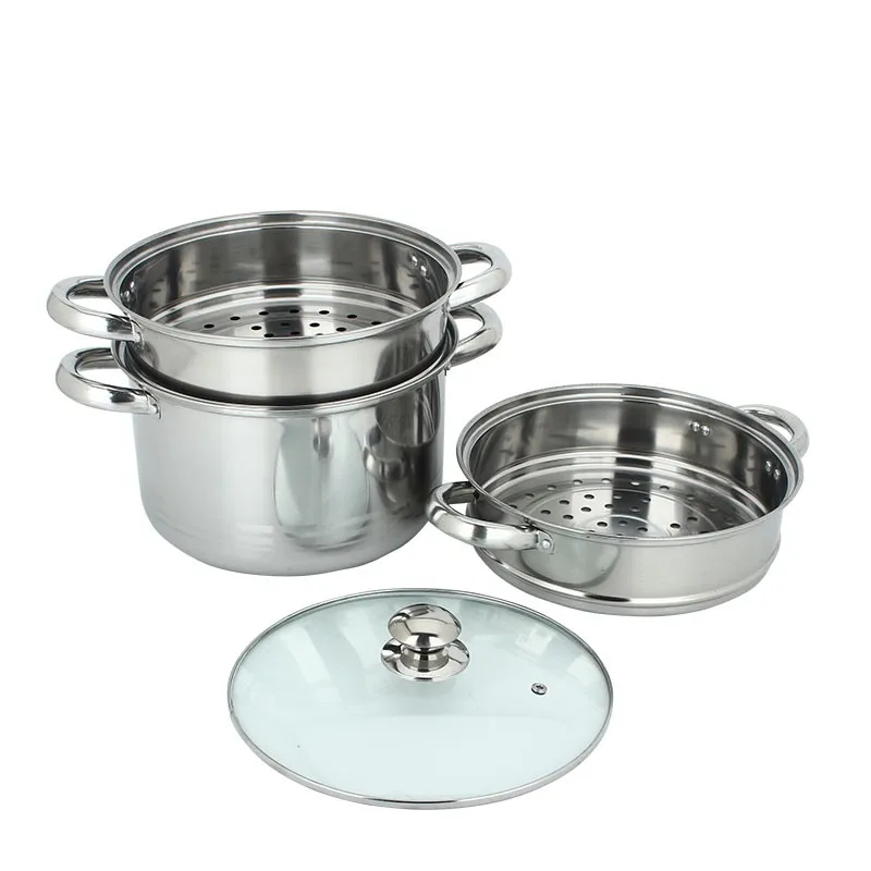 Three Layers Double Boiler 3 Tiers Food Steamer Cooking Pot Buy