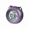 Round LCD Dual Bell Alarm Clock with Big Voice for heavy sleeper