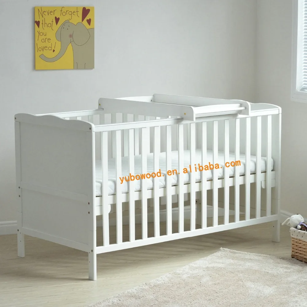 cot bed with changing table
