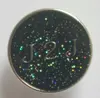 20mm metal iron swing swith resin glitter hank button for denim
