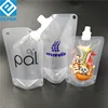 Cosmetic Products/Shampoo/Conditioner Packaging Transparent Plastic Stand Up Spout Pouch With Corner Nozzle