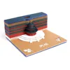 laser cutting 3D Sticky Note for decoration and handmade gift sticky notes