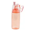 Drinking Empty Kids Milk Gym Sport Cycling Spray Shaker H2O Water Bottle With Straw