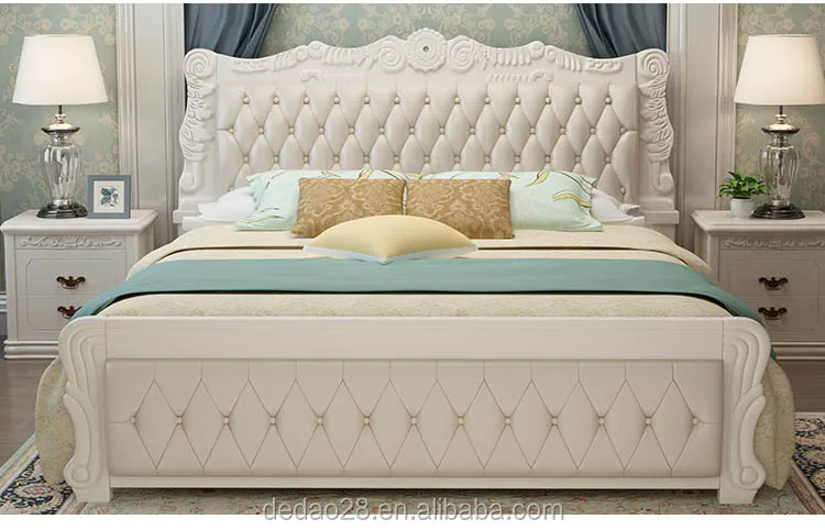 genuine leather 5 star hotel bed