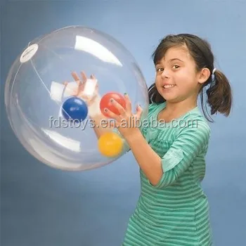 small inflatable beach balls