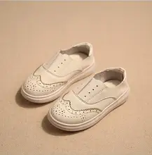 Boys wedding shoes children leather spring 2016 white flat shoes kids infantis hot style chaussures enfants