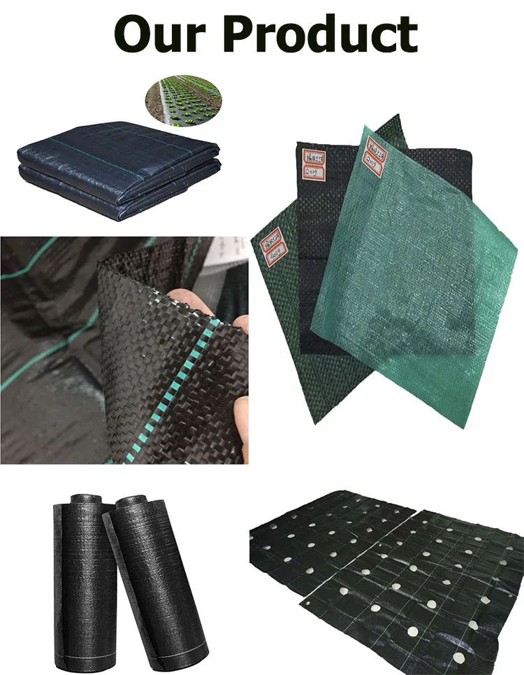 Agricultural black pp pe hdpe with UV  grass cloth