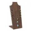 DIY hot sale Natural Wood luxury wooden jewelry display Multiple Necklace Bust Display Stand