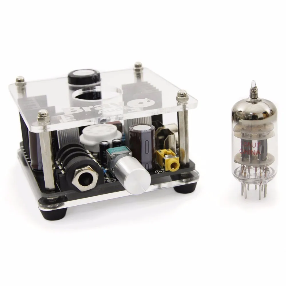 Bravo Audio V1 Valve Class A Russian Eh 6922 Tube Headphone Amplifier