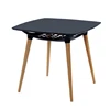Wholesale Cheap Modern Designs MDF Top Dining Table With Plastic Mesh Tray
