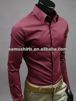 Buy Camisa Color Guinda | UP TO 60% OFF