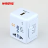 Wonplug Most Selling Items High Quality Mini size universal travel power adapter with USB Charger