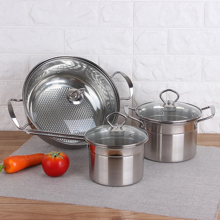 Stocked Feature German Style Cookware Sets Stainless Cookware Set Buy