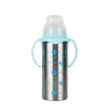 240ml BPA Free Stainless Steel Feeding Supplies Baby Feeding Bottle 360 Sippy cups
