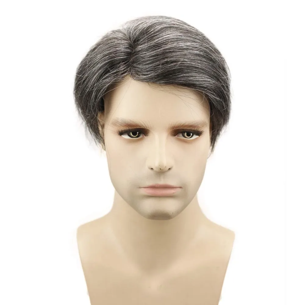 Men's Toupee 10x8 Inch All Pu Base Thin Skin Toupee For Men Hairpieces