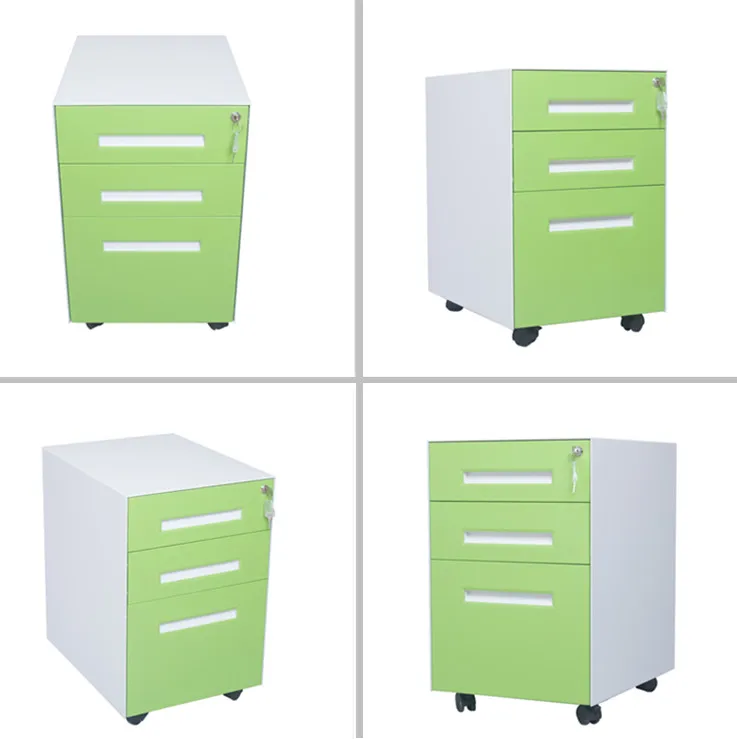 Sell Colorful 3 Drawers Metal Mobile File Cabinet