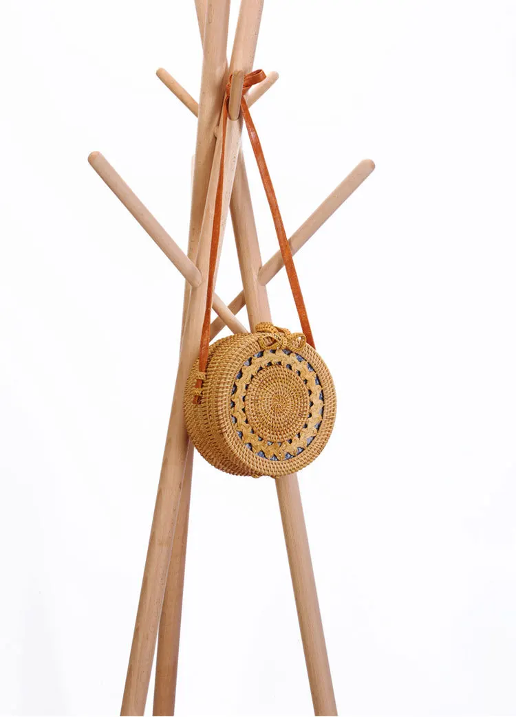 Popular Products 2019 Shoulder Round Women Beach Bag Rattan Bag Straw.jpg