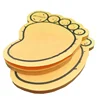 Custom printed foot shaped sticky note pad with sticky notes