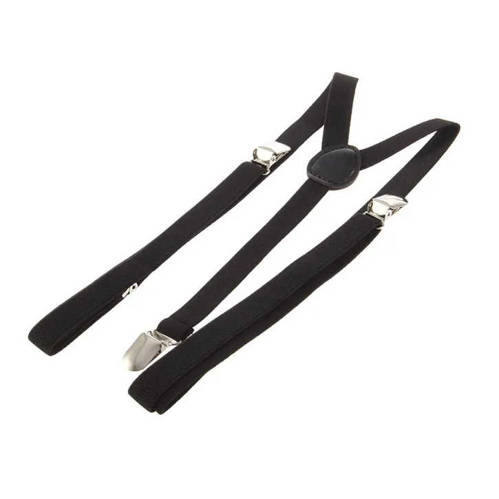 Adjustable Clipon Unisex Full Elastic Suspenders Parts Mini Suspender