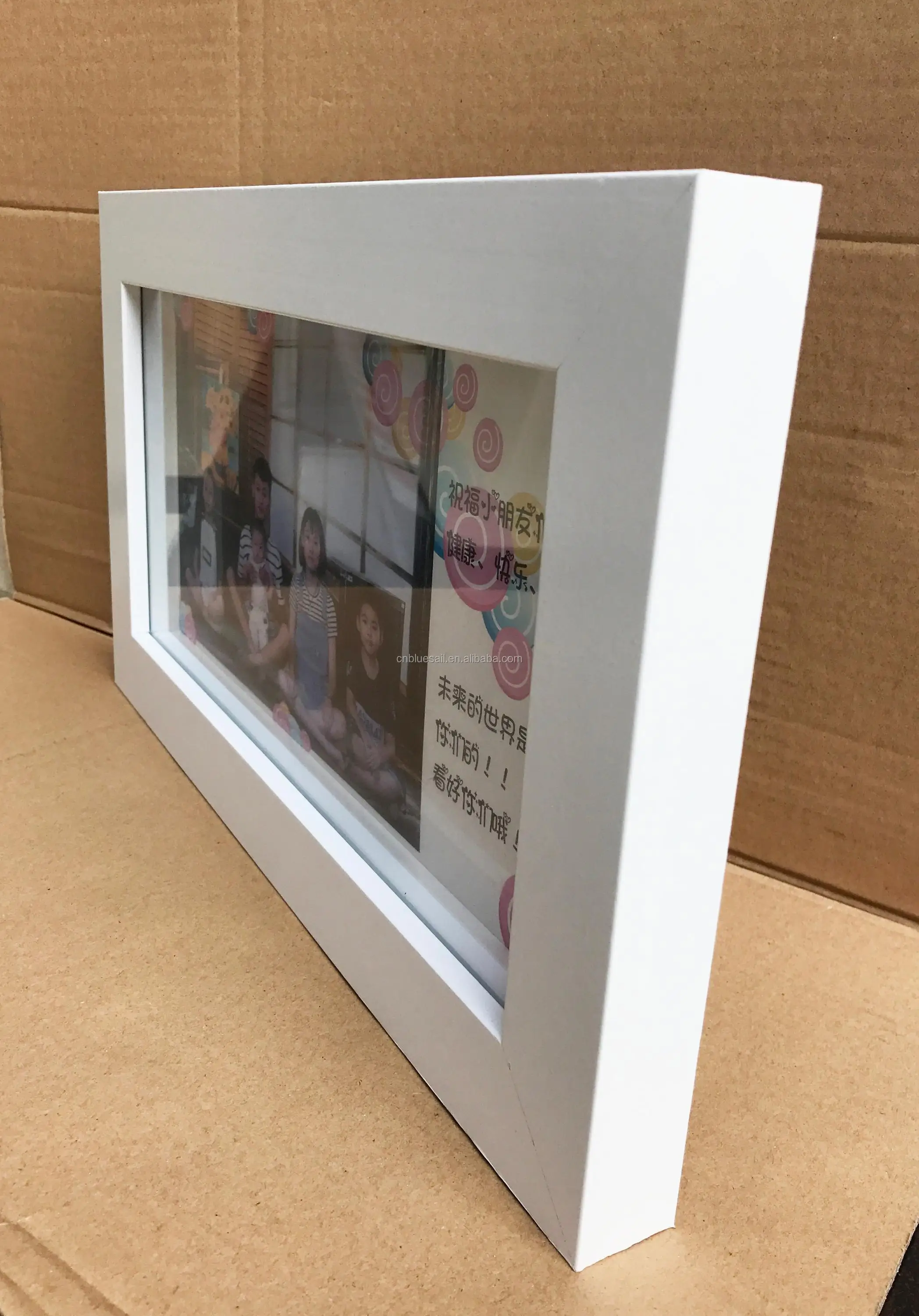18x36cm Shadow Box Frames,Mdf White Picture Frame,Home Decor Wholesale
