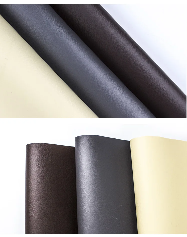 1.1mm Burnished Polyurethane Leather Fashion Finished Leather Suede Pvc