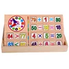 Mathematics Counting Educational Toy Wooden Sticks And Blocks Snail Clock Teaching Time
