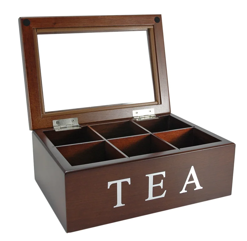 Wooden Tea Box Storage With Glass Lid Cube Square Gift Boxes Lids Product On Alibaba Com