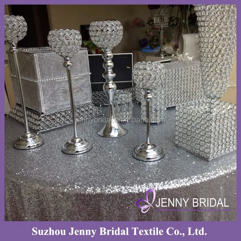 Sqn1a Silver Sequin Fabric To Make Syrian Party City Tablecloths Buy