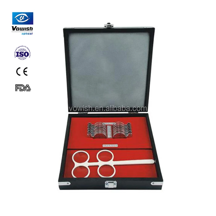 Optical Optometry Instrument Progressive Trial Lens Examination Box