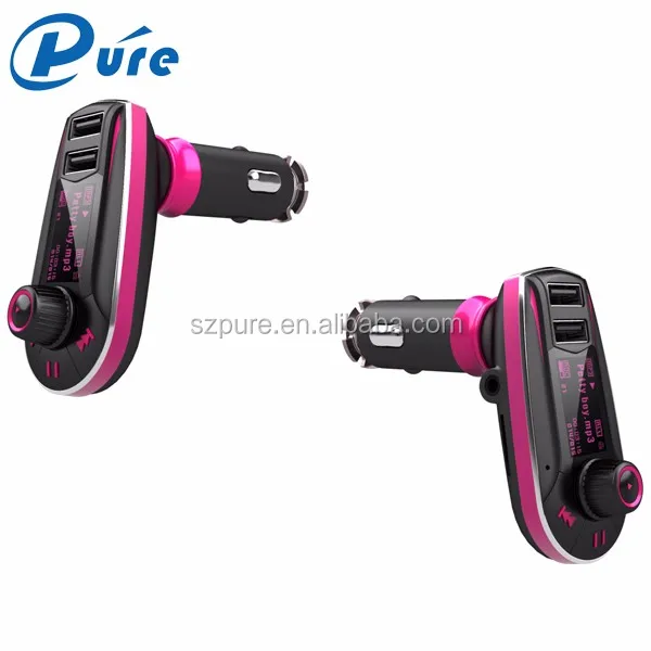 New 2.1a Usb Current Bluetooth Car Kit And Dual Usb Port Bluetooth Car