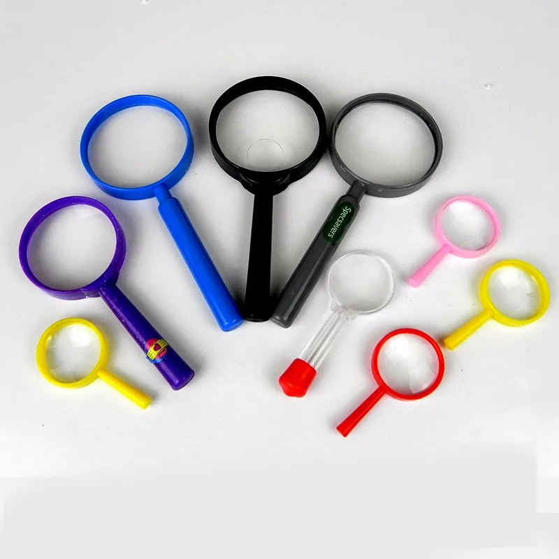 Competitive Price 3x Colorful Plastic Magnifying Glass,Pocket Magnifier ...