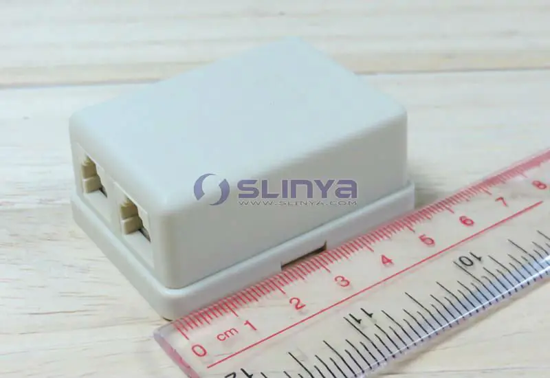 Double Telephone Connection Box 2 Rj11 Port Telephone Junction
