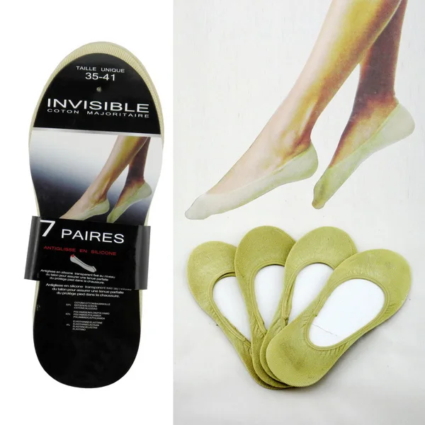 Ladies New Invisible Socks Dolly Shoe 
