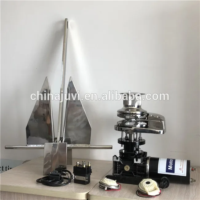 JV511H waterproof IP65 stainless Steel electric DC 12v/24v verticalboat anchor windlass motor