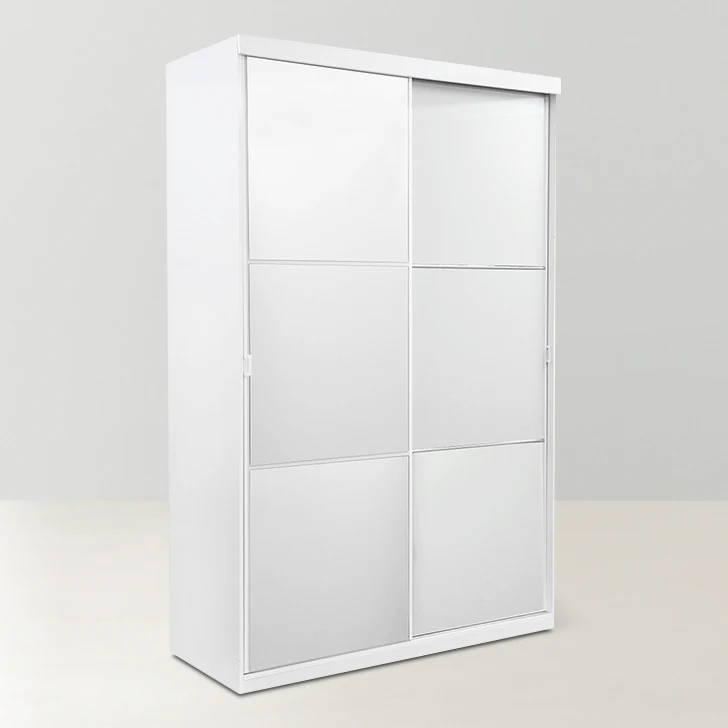 laminate wooden cabinet wardrobe with sliding door