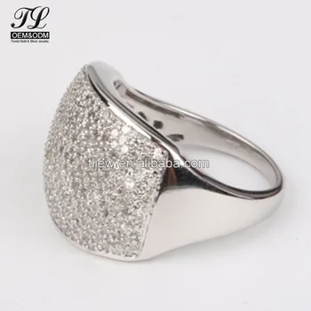 In Stock American Diamond 925 Silver Turkish  Rings  For Men 