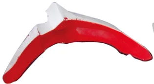 motorcycle spare parts red & white motorcycle front rear fender