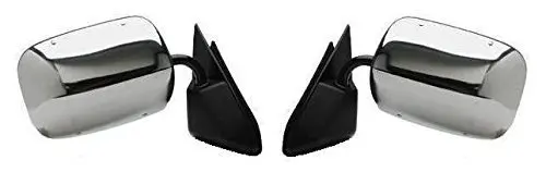 88 - 98 Chevrolet Silverado GMC Sierra Door Mirror Manual Chrome Pair Set Both Driver and Passenger NEW 92-94 Blazer 92-99 Suburban 95-00 Tahoe 92-99 Yukon 19177488 19177487 GM1320106 GM1321103