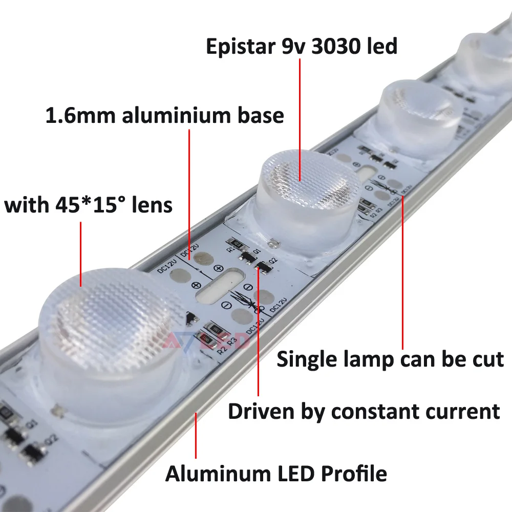 Sidelight Smd3030 12v 24v Ip65 Waterproof Outdoor Aluminium Led Strip ...