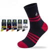PIER POLO custom mens sport socks wholesale colored combed cotton boys cycling basketball athletic crew socks