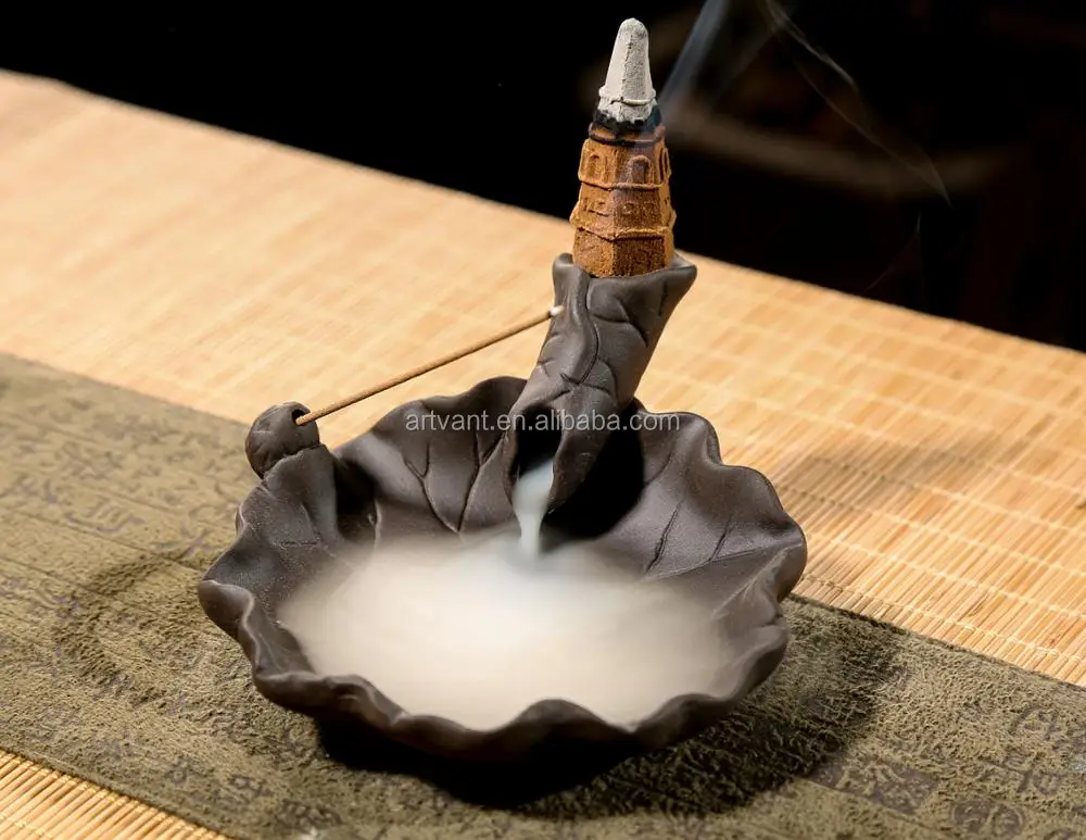 Incense Cone Ceramic Redware Incense Burner For Home Decor Fragrance