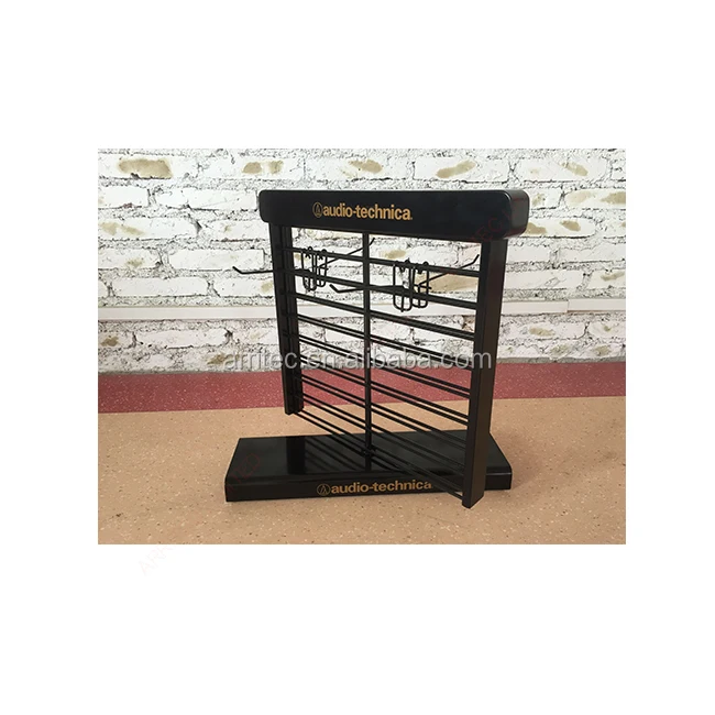 Metal Hook Display Rack Countertop Metal Wire Earphone Display Stand