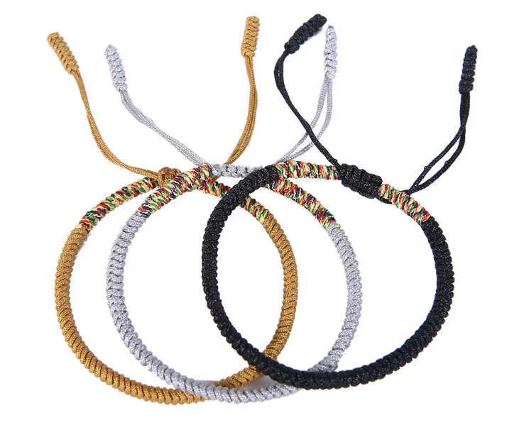New Thread Woven Friendship Bracelets Gifts Multicolored String Woven