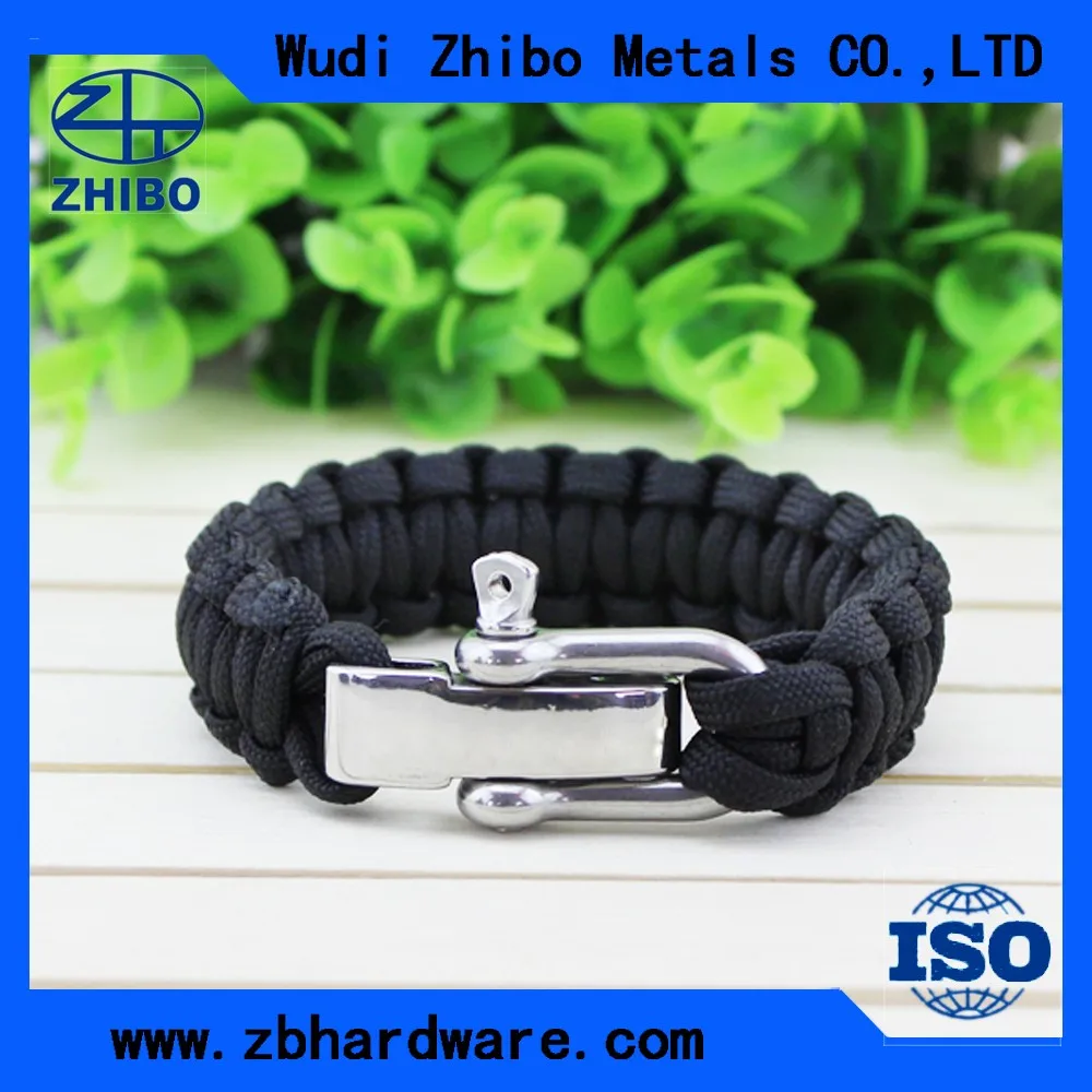 Adjustable Paracord Shackle Clasp,High Quality Bow Shackle For Paracord Bracelet,Anchor Shackle