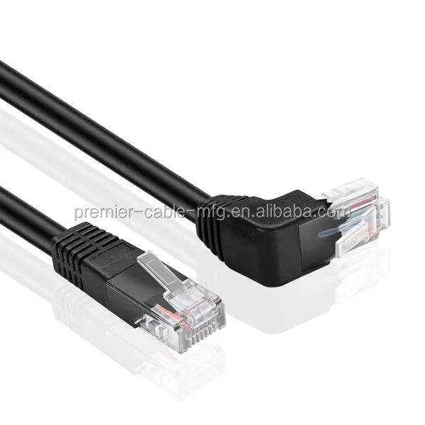 Cat6 Cable (right Angle Up)rj45 90 Degree Network Connector