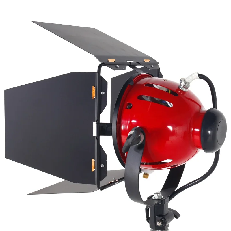 New 800W Dimmable LED Red Head Continuous Light Photo Studio Light With Barndoor