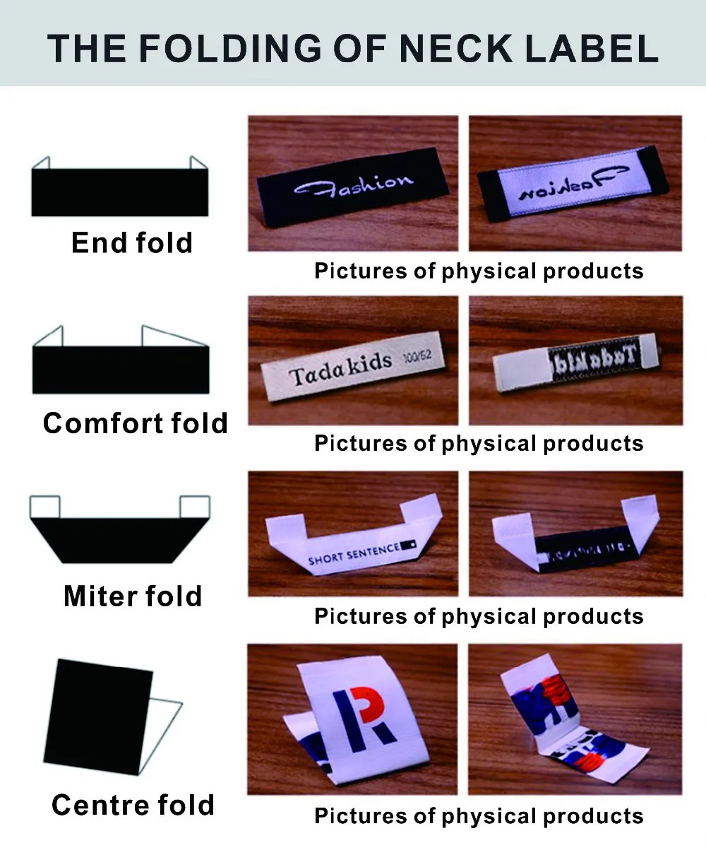 Famous Brand Custom Woven Neck Labels - Buy Famous Brand Neck Labels ...