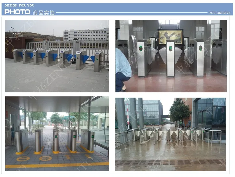 Stainless steel accept OEM/ODM esd access control system flap turnstile